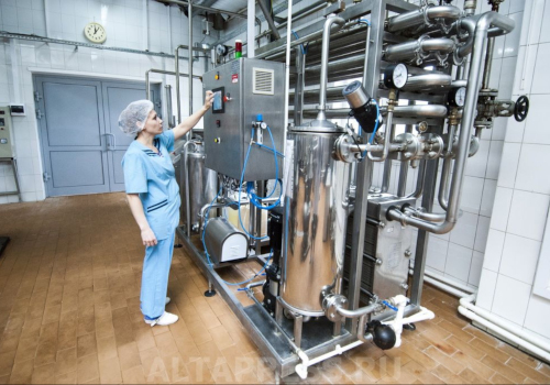 Equipment operator at a dairy production plant